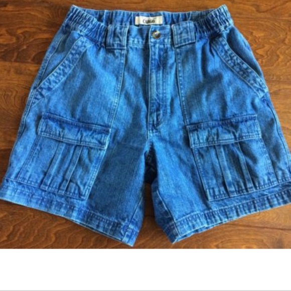 roundtree and yorke denim shorts